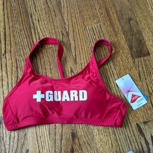 Medium padded lifeguard bikini top